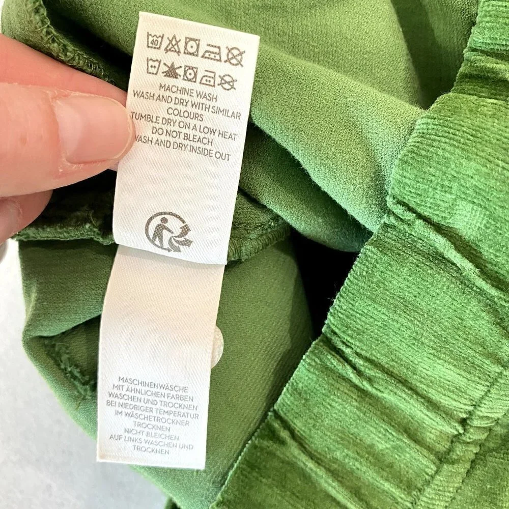 Mini Boden Corduroy Pants Green NWT 11